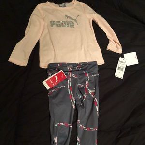 Puma active wear, little girls 2T